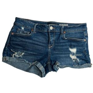 Aeropostale size 8 shorty cuffed jean shorts